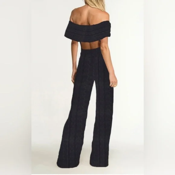 Nightcap black lace jumpsuit size small - Picture 2 of 4